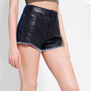 BDG Black Coated Dree High Rise Cheeky Shorts